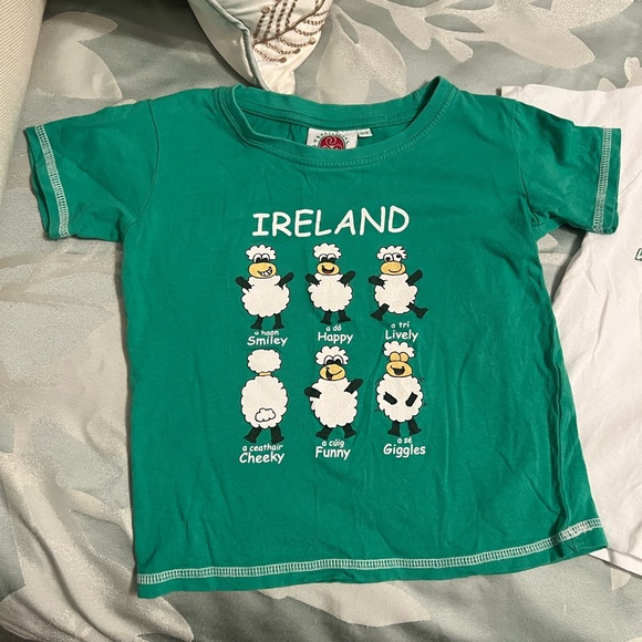 Bundle of 2 Irish 3T St. Patrick’s Day shirts green and white toddler boy - Picture 3 of 10